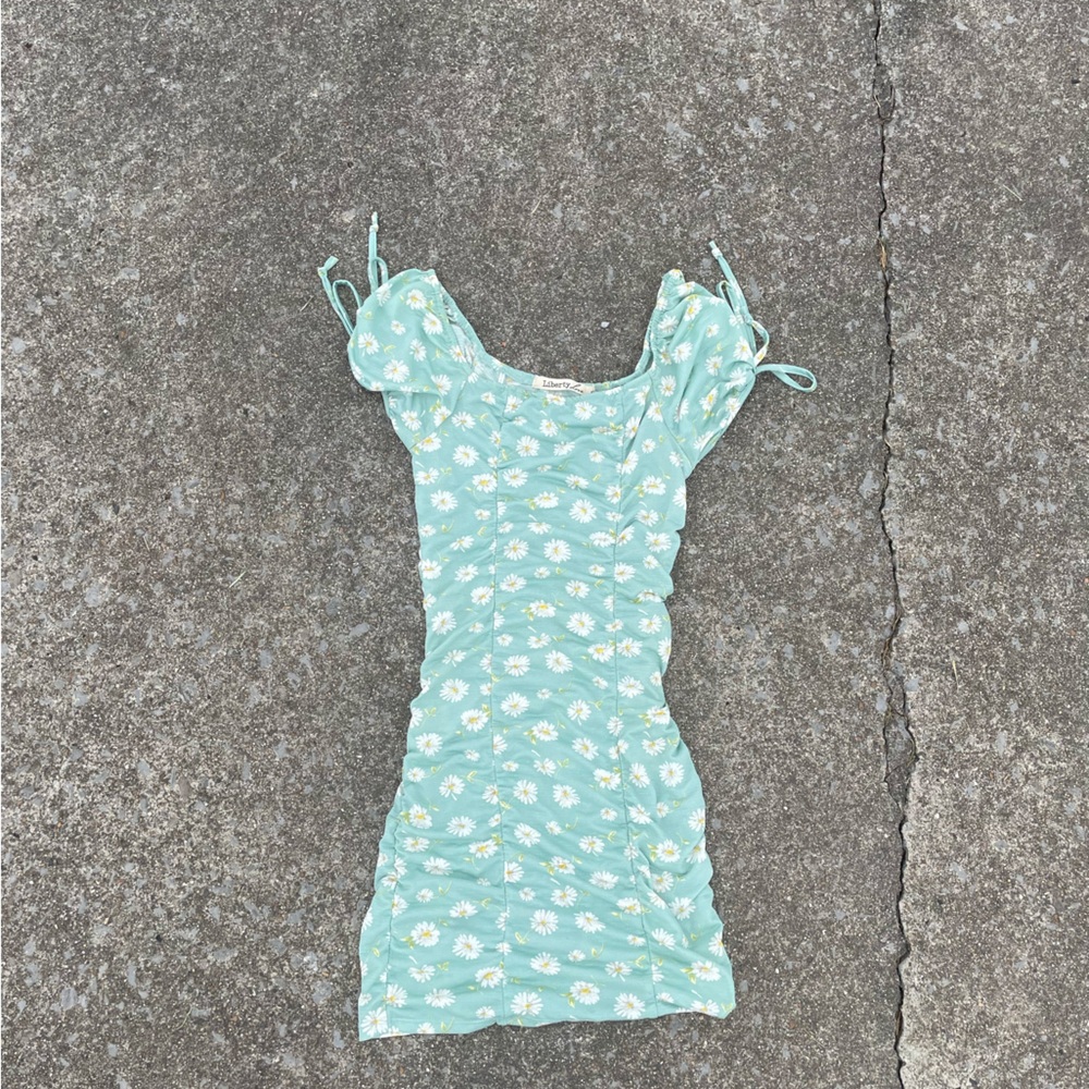 Liberty Love Sage Green Floral Dress